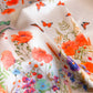 Satin Floral Butterfly Print Square Scarf Lightweight Elegant Neck Wrap