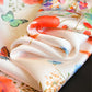 Satin Floral Butterfly Print Square Scarf Lightweight Elegant Neck Wrap