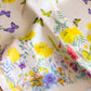 Satin Floral Butterfly Print Square Scarf Lightweight Elegant Neck Wrap