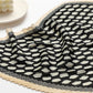 Pleated Polka Dot Square Scarf Elegant Geometric Print Neck Wrap
