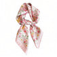 Floral Print Square Scarf Elegant Lightweight Fashion Neck Wrap