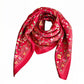 Floral Print Square Scarf Elegant Lightweight Fashion Neck Wrap