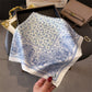 Paisley Floral Square Scarf Elegant Vintage Print Neck Wrap