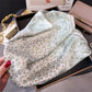 Paisley Floral Square Scarf Elegant Vintage Print Neck Wrap