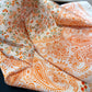 Paisley Floral Square Scarf Elegant Vintage Print Neck Wrap
