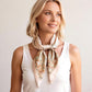 Vintage Paisley Print Square Scarf Elegant Soft Fashion Neck Head Wrap