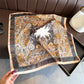 Vintage Paisley Print Square Scarf Elegant Soft Fashion Neck Head Wrap