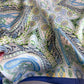 Vintage Paisley Square Scarf Elegant Boho Print Neck Wrap