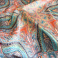 Vintage Paisley Square Scarf Elegant Boho Print Neck Wrap