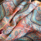 Vintage Paisley Square Scarf Elegant Boho Print Neck Wrap