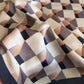 Geometric Square Scarf Modern Checkerboard Print Fashion Neck Wrap
