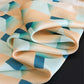 Geometric Square Scarf Modern Checkerboard Print Fashion Neck Wrap