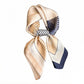 Modern Colorblock Stripe Square Scarf Elegant Fashion Neck Wrap