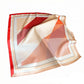 Modern Colorblock Stripe Square Scarf Elegant Fashion Neck Wrap