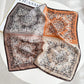 Paisley Print Satin Square Scarf 27.5 x 27.5 Inches