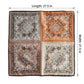 Paisley Print Satin Square Scarf 27.5 x 27.5 Inches