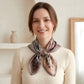 Paisley Print Satin Square Scarf 27.5 x 27.5 Inches
