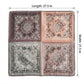 Paisley Print Satin Square Scarf 27.5 x 27.5 Inches