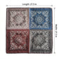 Paisley Print Satin Square Scarf 27.5 x 27.5 Inches