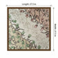 Square Floral Silk Feel Scarf Lightweight Botanical Neck Hair Wrap 27.5 Inch