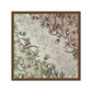 Square Floral Silk Feel Scarf Lightweight Botanical Neck Hair Wrap 27.5 Inch