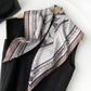 Equestrian Print Silk Feel Satin Square Scarf Lightweight Neck Wrap 27.5 Inches