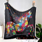 Square Floral Horse Silk Feel Satin Scarf Lightweight Wrap 27.5 Inch