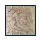 Square Artistic Line Print Satin Scarf Lightweight Silk Touch Wrap 27.5 Inch