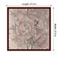 Square Artistic Line Print Satin Scarf Lightweight Silk Touch Wrap 27.5 Inch