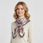 Oversized Botanical Satin Scarf Silk Touch Square Head Wrap 35 Inch