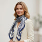 Oversized Botanical Satin Scarf Silk Touch Square Head Wrap 35 Inch