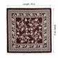 Vintage Floral Print Satin Square Scarf 35 x 35 Inches Head Scarf for Women