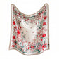 35 Inch Large Floral Square Scarf Lightweight Fashion Shawl Wrap Neck Hair Scarf