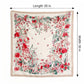 35 Inch Large Floral Square Scarf Lightweight Fashion Shawl Wrap Neck Hair Scarf