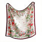 35 Inch Large Floral Square Scarf Lightweight Fashion Shawl Wrap Neck Hair Scarf