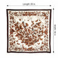 35 Inch Butterfly Floral Square Scarf Lightweight Fashion Shawl Wrap Hair Scarf