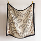 Large Equestrian Square Scarf 35 Inch Lightweight Fashion Neck Hair Shawl Wrap