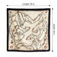 Large Equestrian Square Scarf 35 Inch Lightweight Fashion Neck Hair Shawl Wrap