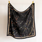 Large Equestrian Square Scarf 35 Inch Lightweight Fashion Neck Hair Shawl Wrap