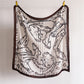 Large Equestrian Square Scarf 35 Inch Lightweight Fashion Neck Hair Shawl Wrap