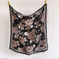 Large Floral Square Scarf 35 Inch Lightweight Fashion Head Neck Shawl Wrap