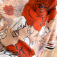 Large Floral Square Scarf 35 Inch Lightweight Fashion Head Neck Shawl Wrap