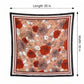 Large Floral Square Scarf 35 Inch Lightweight Fashion Head Neck Shawl Wrap