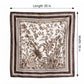 Large Botanical Square Scarf 35 Inch Lightweight Fashion Neck Hair Shawl Wrap