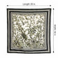 Large Botanical Square Scarf 35 Inch Lightweight Fashion Neck Hair Shawl Wrap