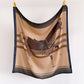 Horse Print Large Square Scarf Lightweight Neck Hair Shawl Wrap 35 x 35 Inch