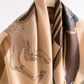 Horse Print Large Square Scarf Lightweight Neck Hair Shawl Wrap 35 x 35 Inch