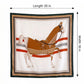 Horse Print Large Square Scarf Lightweight Neck Hair Shawl Wrap 35 x 35 Inch