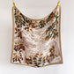 Landscape Floral Square Scarf Large Lightweight Neck Hair Shawl Wrap 35 Inch