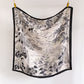 Landscape Floral Square Scarf Large Lightweight Neck Hair Shawl Wrap 35 Inch